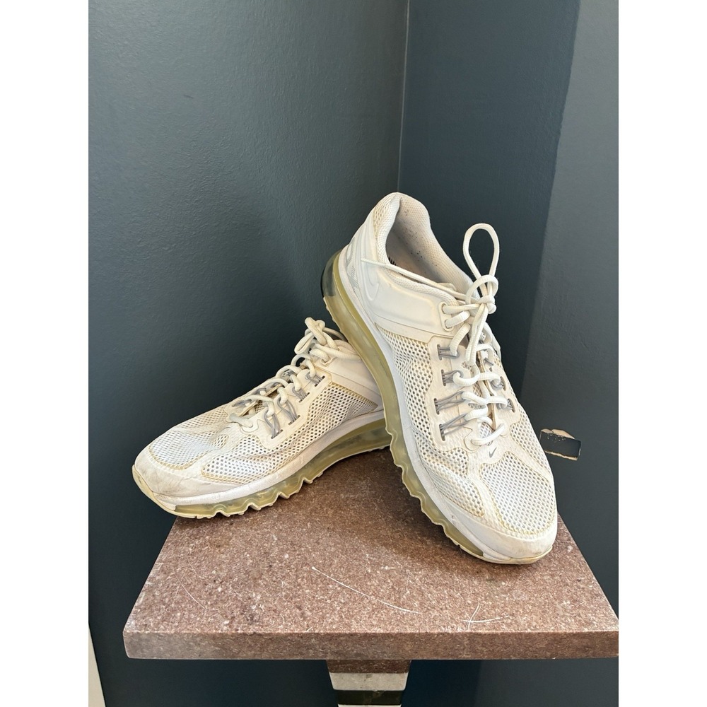 Nike Air Max Plus 2013 White Reflective Mesh Athletic Sneakers Men's Size 10โ